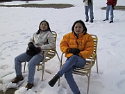 Sitting on the chair