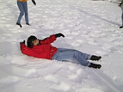 Sleeping on the snow