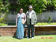 Guru and Guruma on backyard