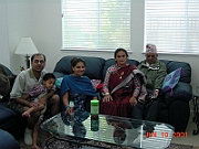 Prem and Family in the living room