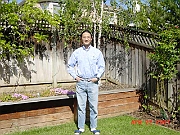 Stoney at the backyard