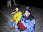Sitting on the street