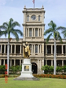 Kamehameha Statue at Downtown Honolulu