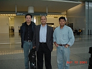 Pandey Dai and Firend at the airport