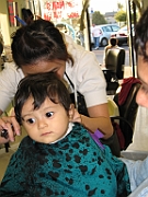 Karina's First Pro Haircut