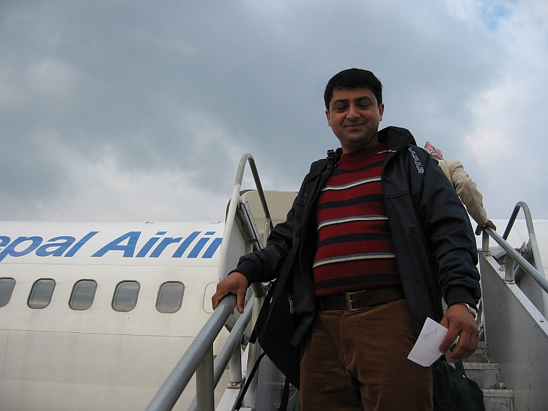 07-03-18-030950.JPG - First Internationl flight for Khem Sapkota, on his way to Delhi