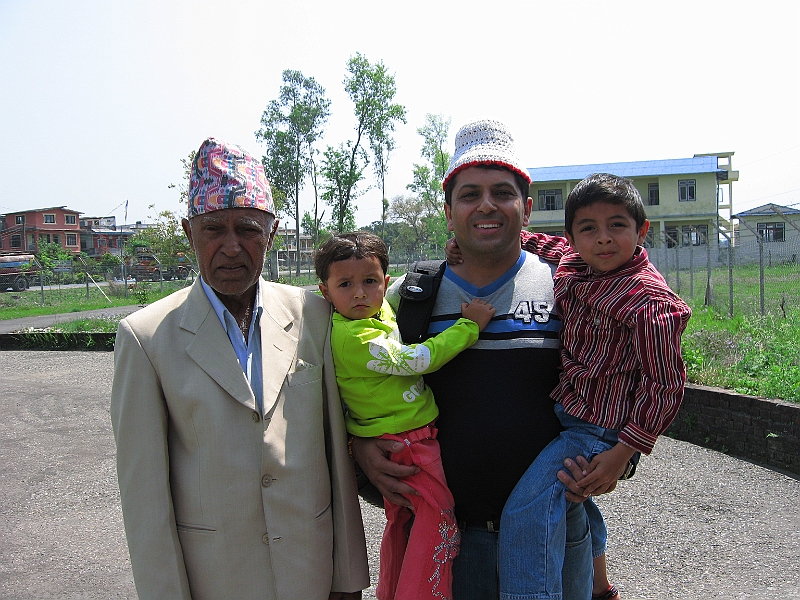 07-03-23-224846.JPG - Arrived at Bharatpur Airport, Swapnil and Shreeya came to the airport.