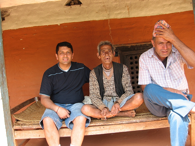 07-03-26-210208.JPG - Kharilal Jiab and Binod Sapkota. I was shocked to see how tall Binod was. At the age of 42, he told me that his height was still growing.