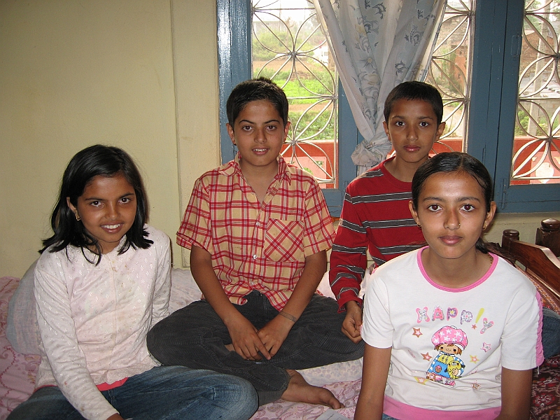 07-03-27-175347.JPG - Gyanendra and Kamala's kids, each family has two children - one son and one daughter.