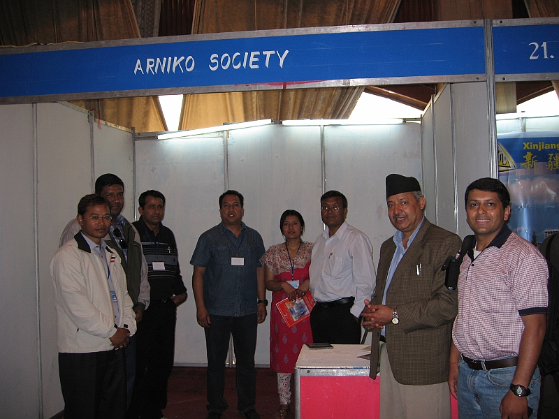 07-03-30-214132.JPG - There was an exhibition from Chinese universities in Kthanandu. Arniko Socity (the organization of the China graduate Nepali students) had also a booth there.
