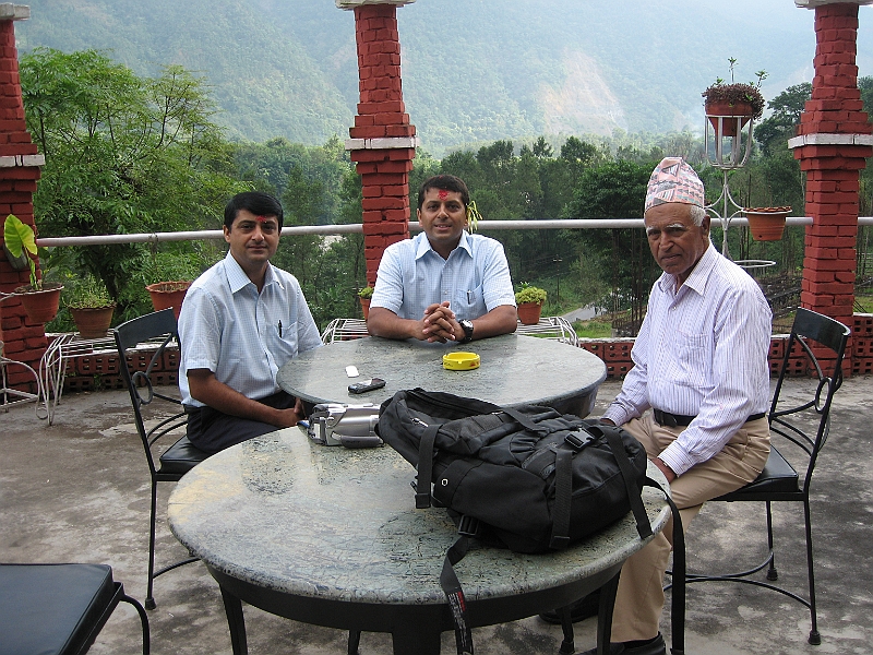 08-10-11-190359.JPG - This is a beautiful hotel near Moglin. We stopped for breakfast on our way to Kathmandu.
