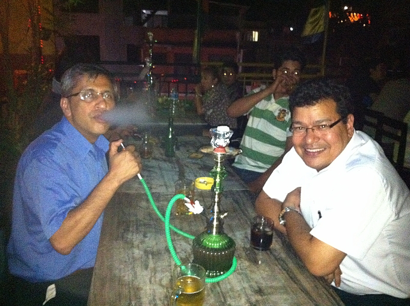 11-10-14-222203.JPG - Shailendra dail and Rajan  - a rare hukka place in Thamel