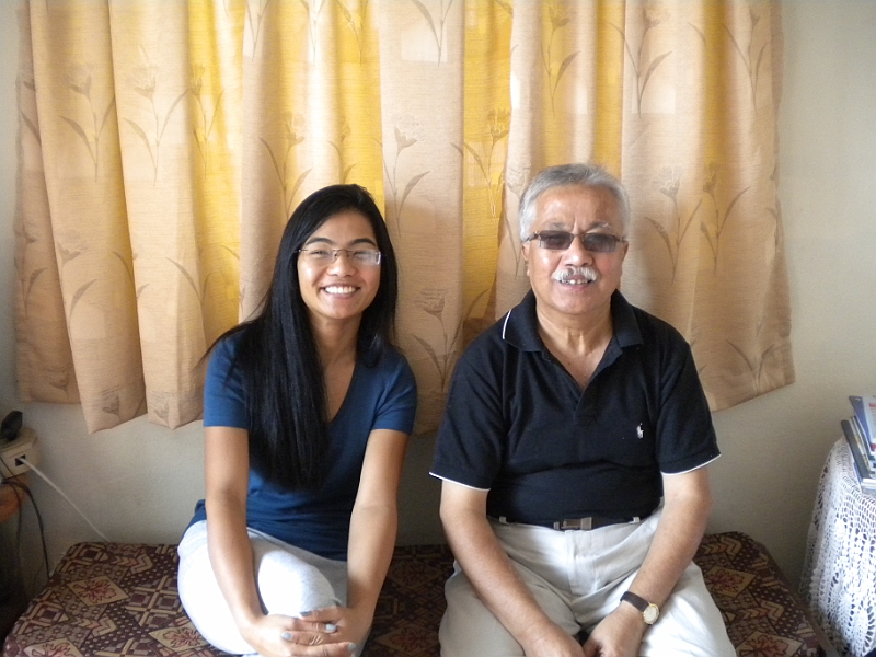 11-10-17-113503.JPG - Beema's Parent's house in Kathmandu - Her sister and father